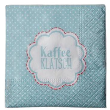 Serviette | Kaffee | 25x25cm | 20er Pack | hellblau