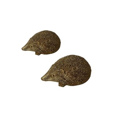 Igel | Gold | Herbstdeko | Dekofigur | Saisonal dekorieren