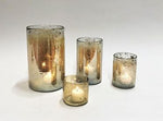 Windlicht | Vase | Teelicht | Gold | Deko Glasvase