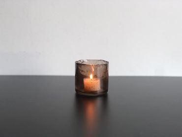 Teelicht | Braun | Windlicht | Kerzenglas | Tischdeko