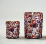 Teelicht | Rosen | Pink | Deko | Kerzenglas