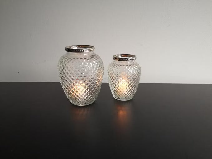 kleine Vase oder Teelicht klarglas