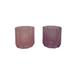 Teelichtglas | Kerzenglas | Rosa | Lila | Deko Kerze