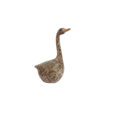 Gans | Keramik | braun | Dekofigur | Geschenkidee