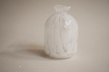 Blumenväsli | Glas | Weiss | Tischdeko | Mini Vase 
