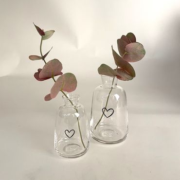 Vase | Glas | Blumenvase | Blumen | Deko 