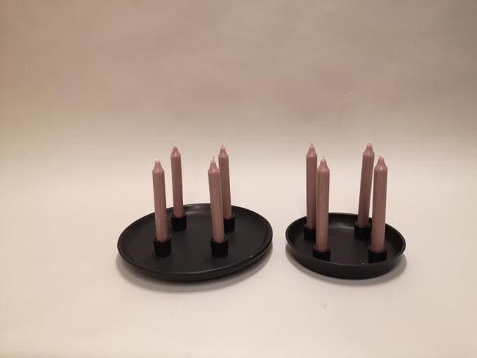 Keramik - Kerzenständer für 4 Kerzen mit ø 22 mm (ohne Deko)