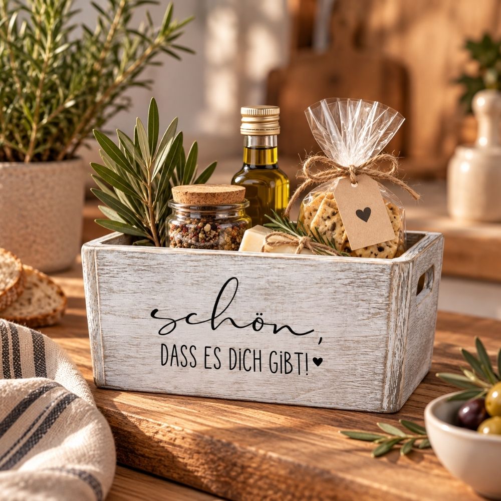 Holzkiste | Geschenkbox | DANKE | Lieblinggsmensch | Glücklichmacher | Schön,dass es dich gibt