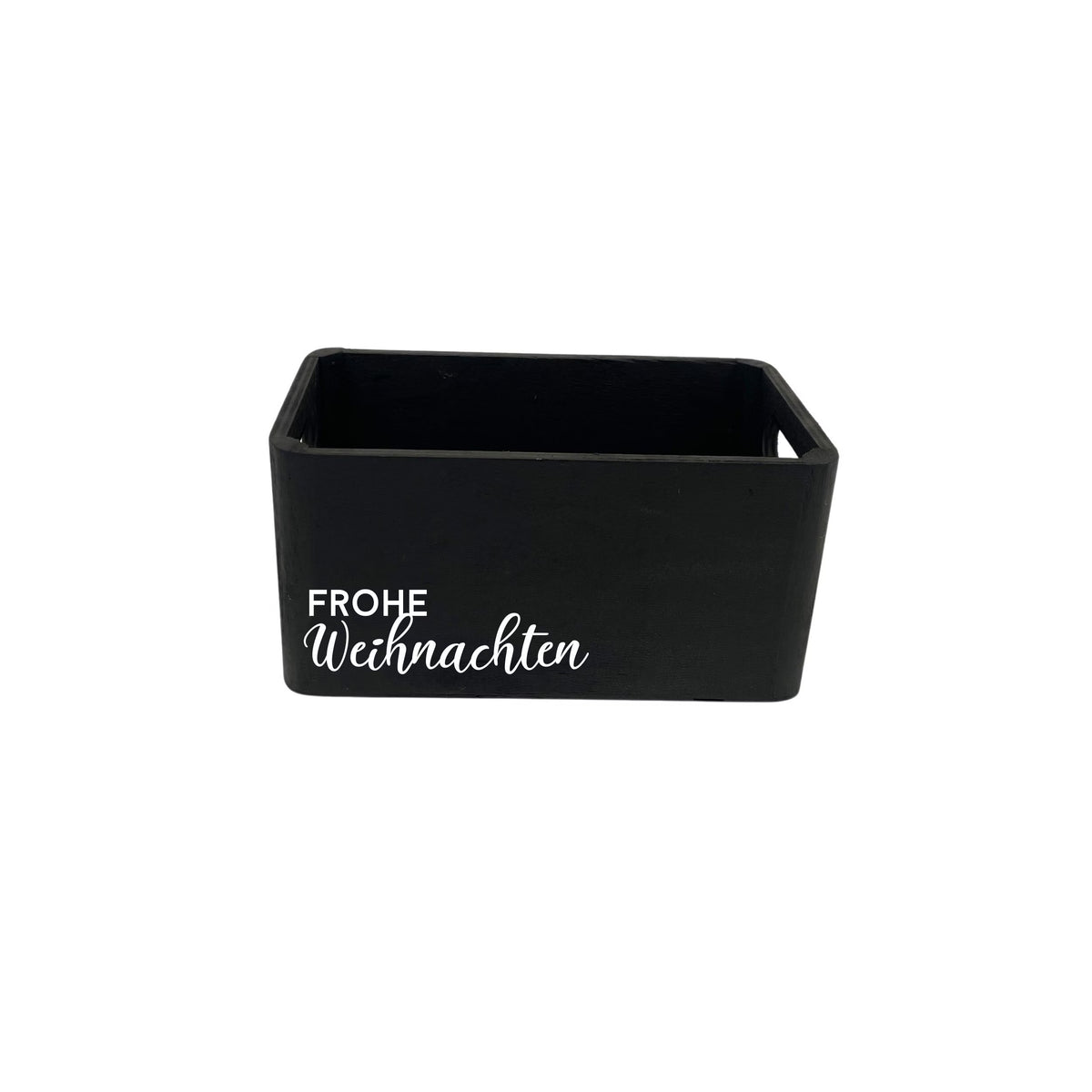 Holzbox schwarz | Geschenkbox Holz | Frohe Weihnachten