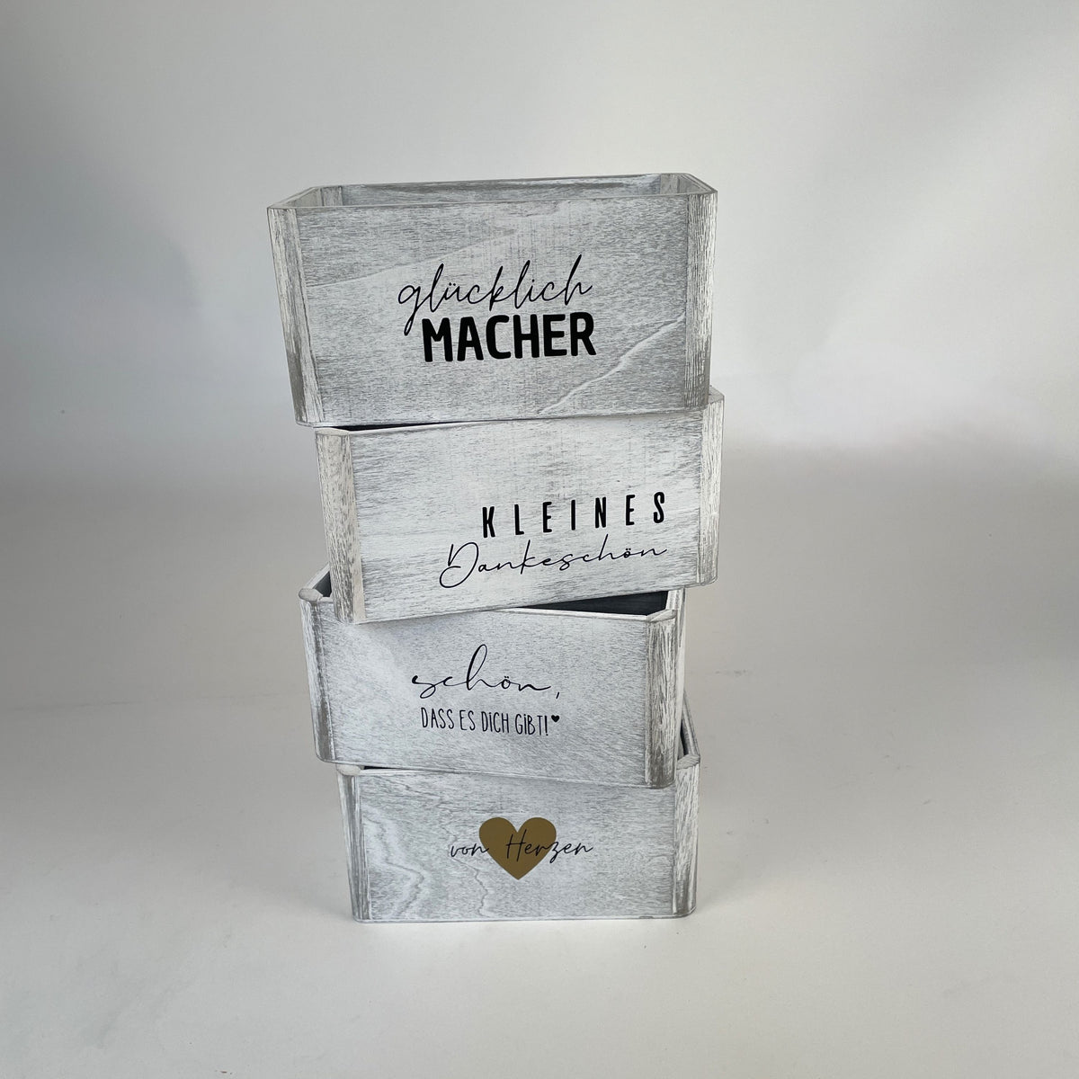 Holzkiste | Geschenkbox | DANKE | Lieblinggsmensch | Glücklichmacher | Schön,dass es dich gibt
