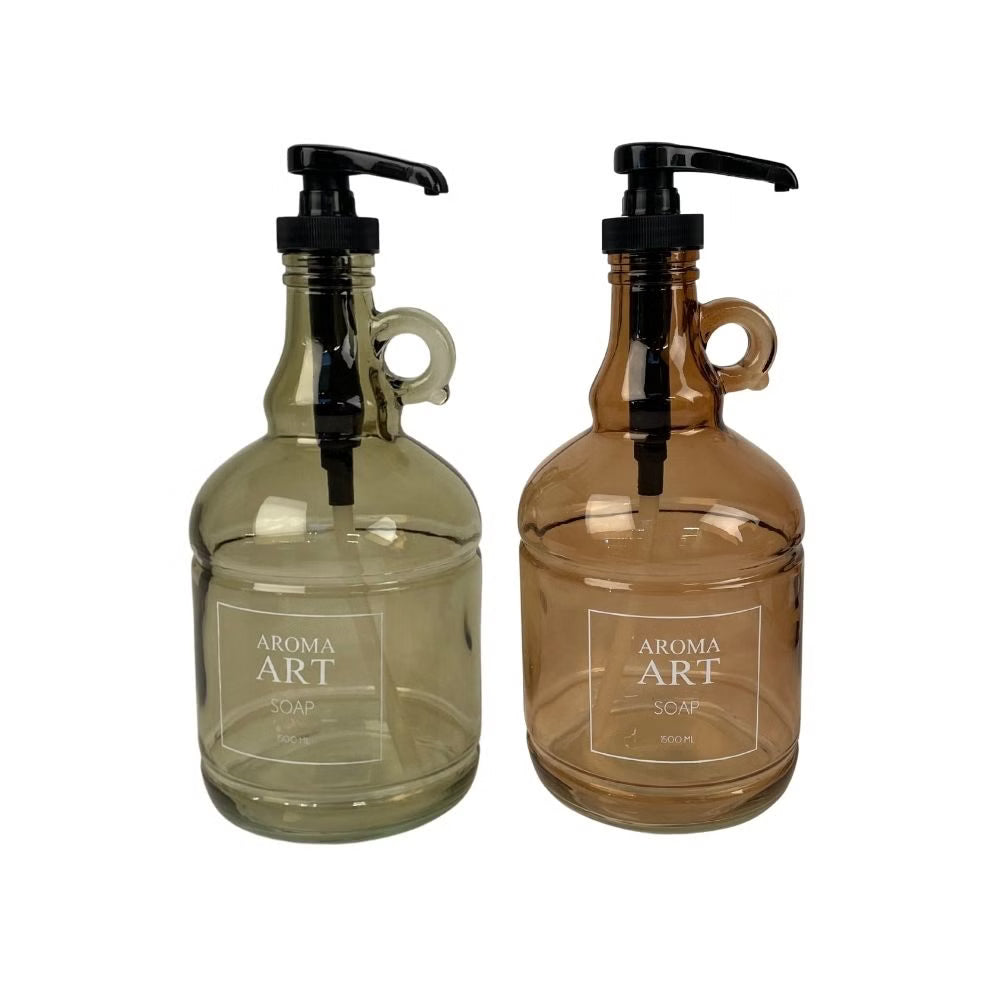 Seifenspender | XL | 1500ml | Grün | Braun