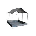 Vogelhaus | Metall | grau | Wildvögel | Futterstation