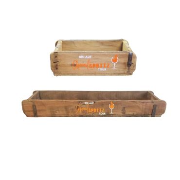 Ziegelform | Bin auf Aperol Spritz Tour | Geschenkkiste | Geschenkverpackung | Geschenk beste Freundin | 2 Grössen