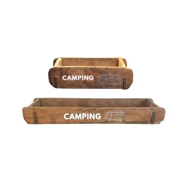 Ziegelform | Camping | Geschenkkiste | Geschenkverpackung | 2 Grössen