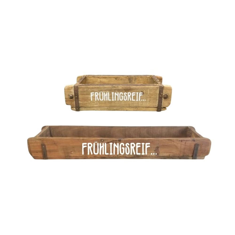Ziegelform | Frühlingsreif | Geschenkkiste | Holzkiste | Frühlingsdeko | 2 Grössen
