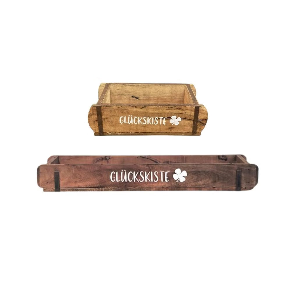 Ziegelform | Glückskiste | Geschenkkiste | Holzkiste | 2 Grössen