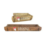 Ziegelform | Glückspilz | Geschenkkiste | Holzkiste | 2 Grössen 