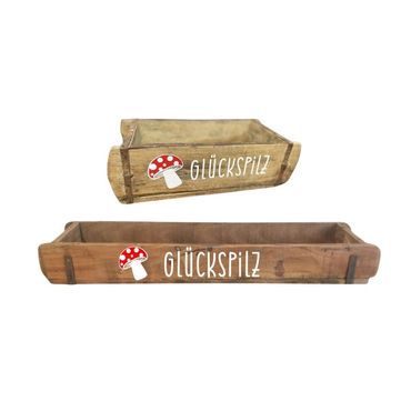 Ziegelform | Glückspilz | Geschenkkiste | Holzkiste | 2 Grössen 
