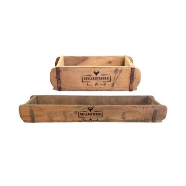 Ziegelform | Grillaufseher | Geschenkkiste | Holzkiste | Vatertag | 2 Grössen
