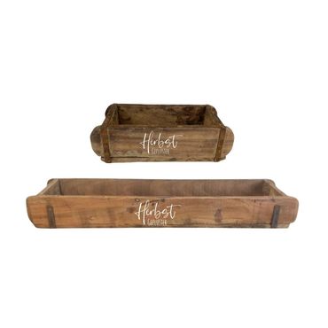 Ziegelform | Herbstgeflüster | Geschenkkiste | Holzkiste | Herbstdeko | 2 Grössen