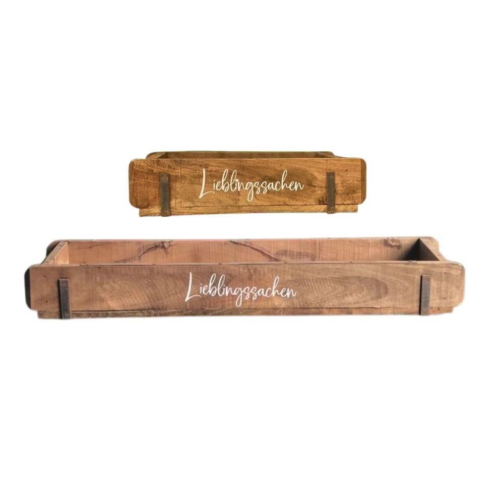 Ziegelform | Lieblingssachen | Geschenkkiste | Holzkiste | 2 Grössen
