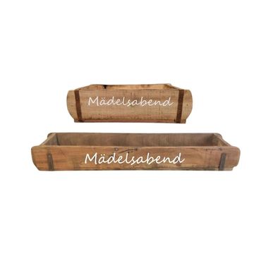 Ziegelform | Mädelsabend | Geschenkkiste | Holzkiste | 2 Grössen