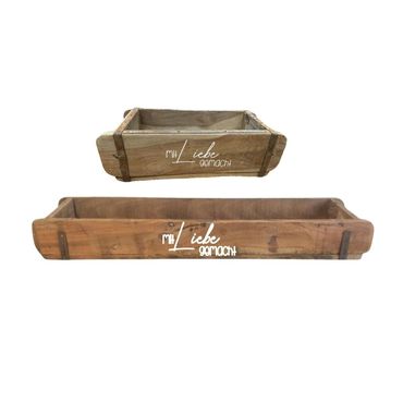 Ziegelform | mit Liebe gemacht | Geschenkkiste | Holzkiste | 2 Grössen