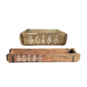 Ziegelform | Tännchen | Geschenkkiste | Holzkiste | Weihnachten | 2 Grössen
