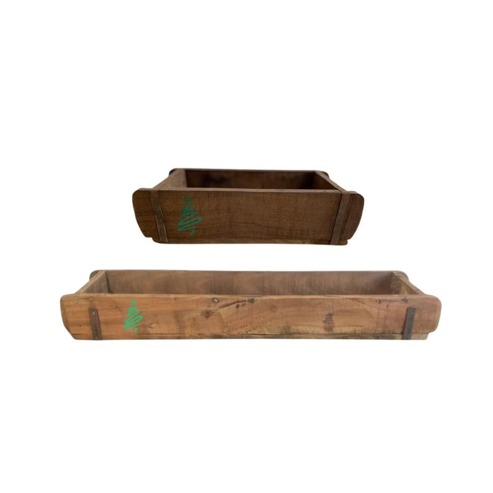 Ziegelform | Tanne | Geschenkkiste | Holzkiste | Weihnachten | 2 Grössen