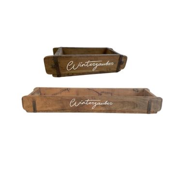 Ziegelform | Winterzauber | Geschenkkiste | Holzkiste | Weihnachten | 2 Grössen