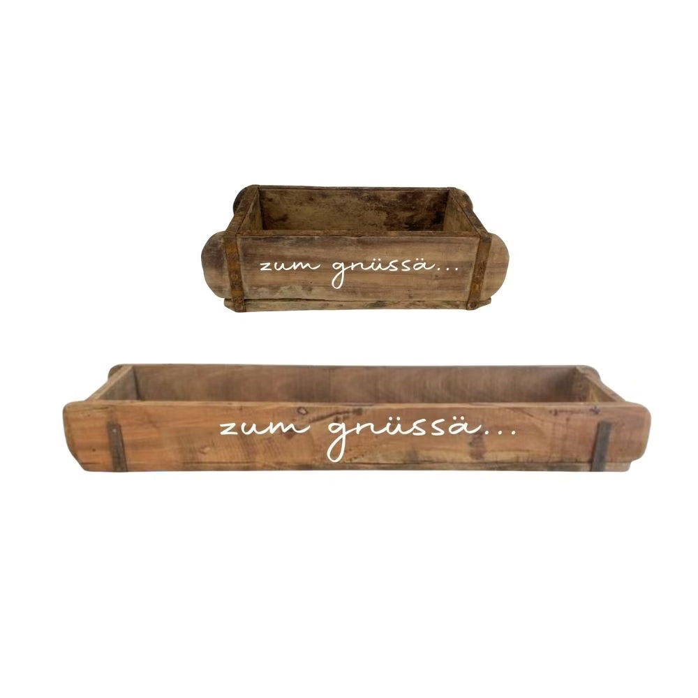 Ziegelform | zum gnüssa | Geschenkkiste | Holzkiste | 2 Grössen