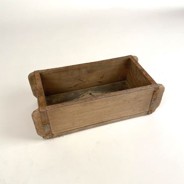 Ziegelform | Metallboden | Pflanzkiste | Rustikal | Holzkiste