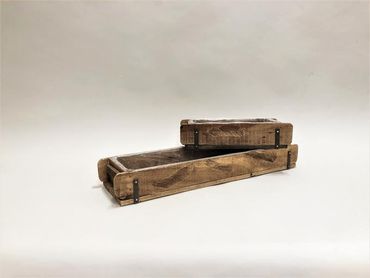 Ziegelform | mit Plastik | Geschenkkiste | Holzkiste | Pflanzenkiste | 60cm