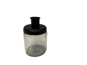 Kerzenhalter Glas mit Deckel für Kerzen Ø 22 mm