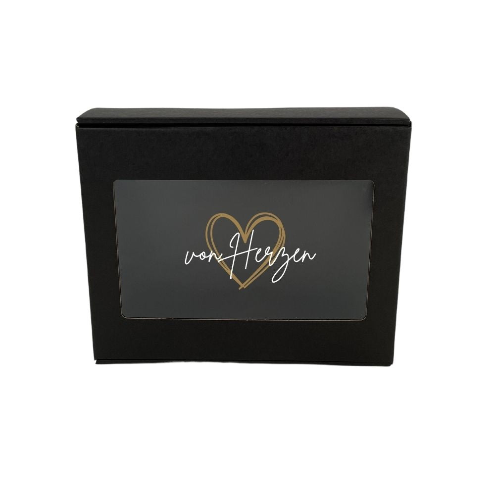Kartonbox | mit Spruch | frohe Weihnachten | von Herzen | Geschenkverpackung