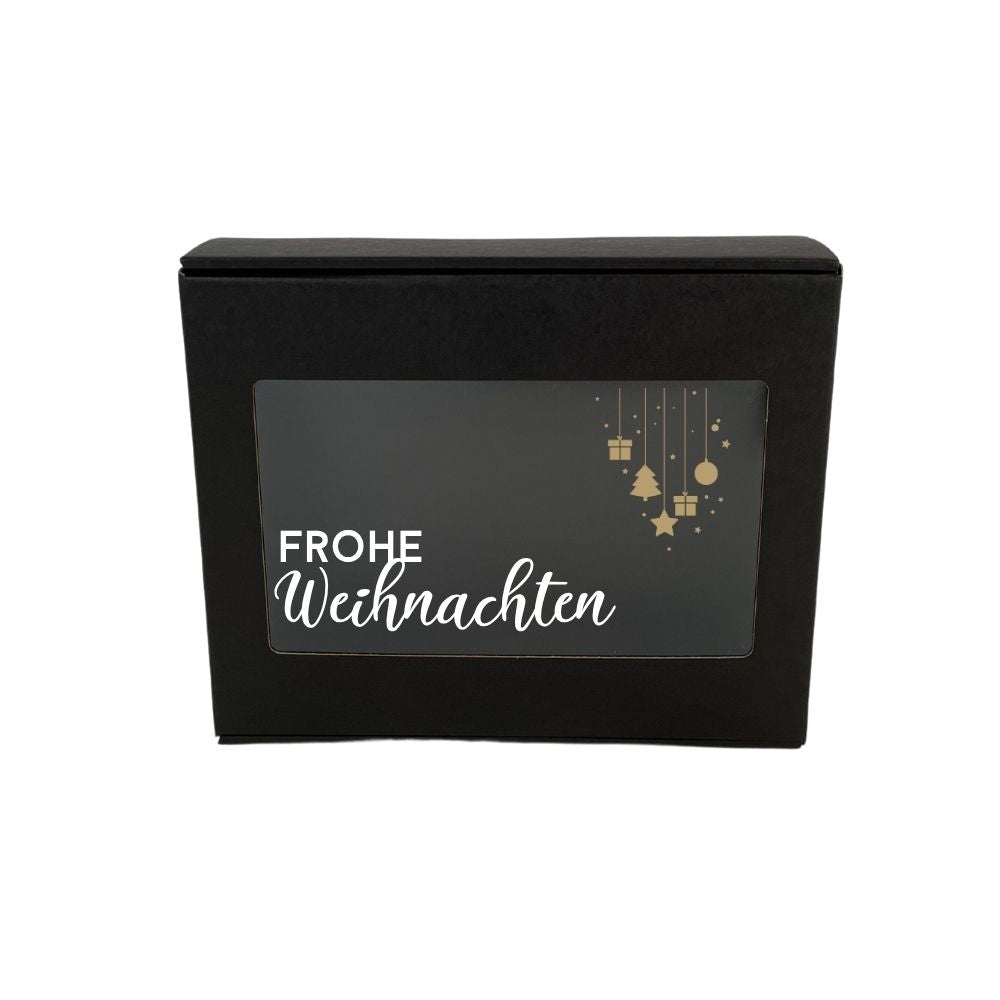Kartonbox | mit Spruch | frohe Weihnachten | von Herzen | Geschenkverpackung