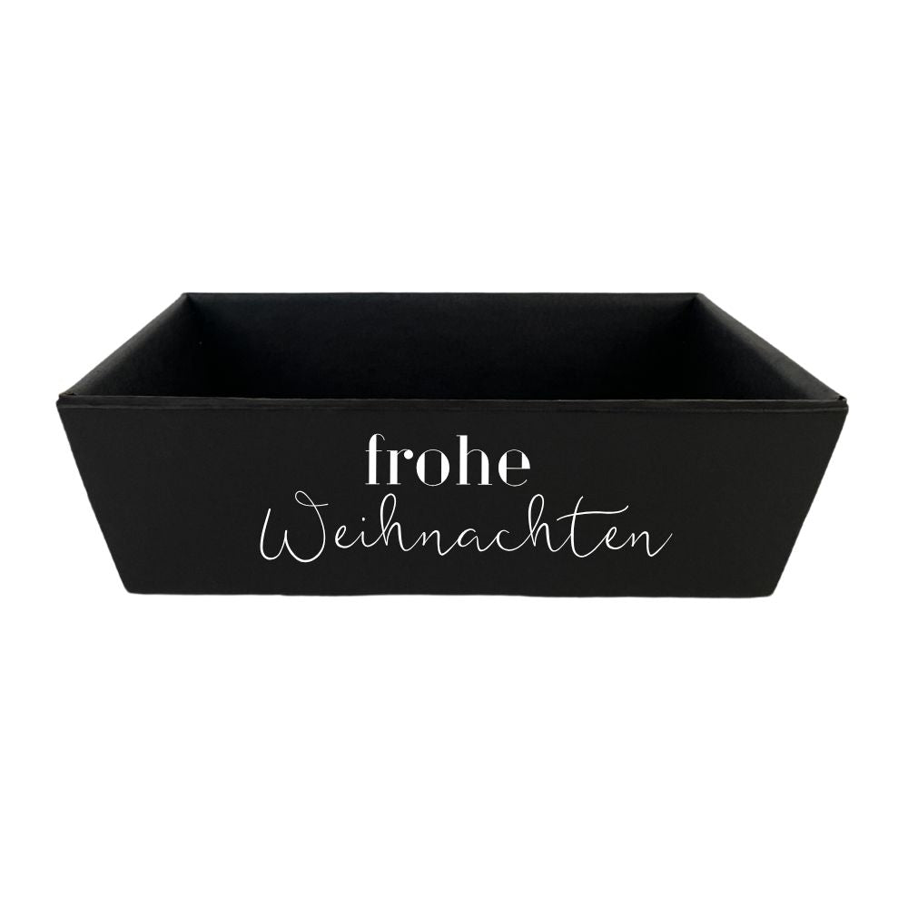 Kartonbox | Schwarz | beschriftet | zu jedem Anlass | Schenken