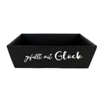 Kartonbox | Schwarz | beschriftet | zu jedem Anlass | Schenken