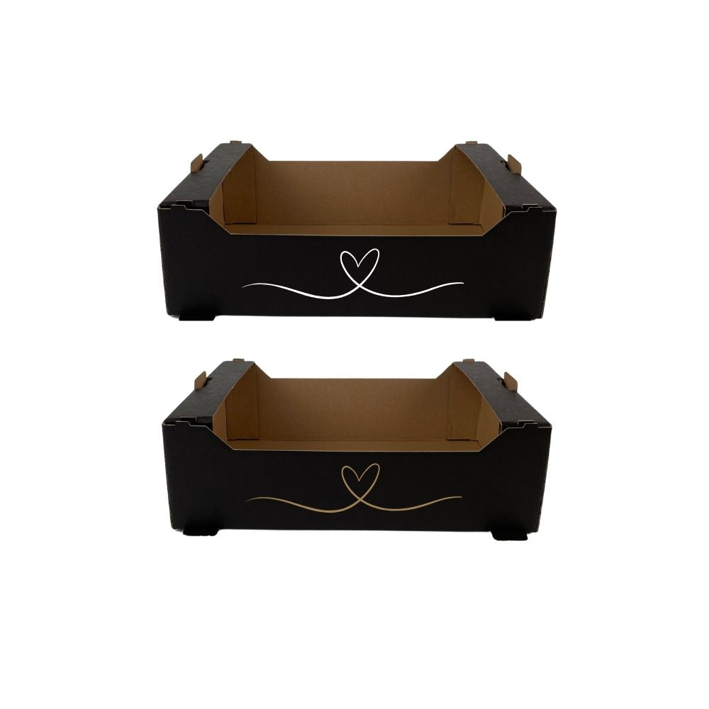 Kartonbox | Geschenkverpackung | Schwarz | Nachhaltig | beschriftet