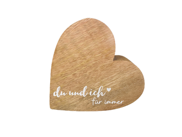 Holz Herz "du und ich...für immer" | Herz Liebe | Geschenk für Paare | Für immer Herz