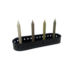 Adventsteller | oval oder rund | 4 Kerzenhalter | Sterne | Weihnachtsdeko