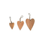 Holz Herz | mit Schnur | Dekoration | Valentinstag | Muttertag | 3 Grössen