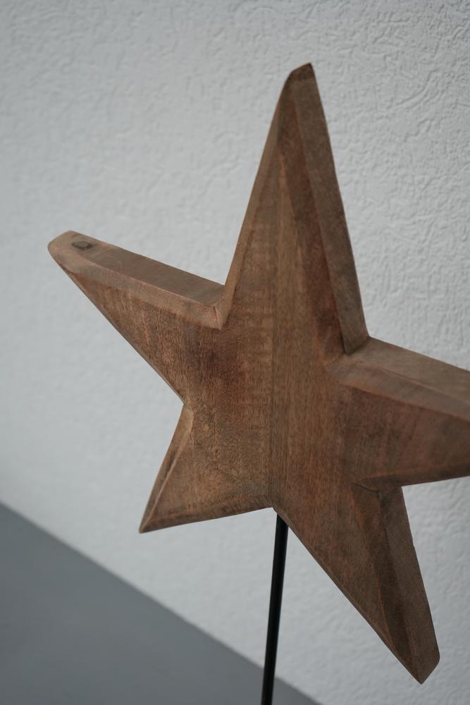 Stern | Holz | Weihnachtsdeko | Weihnachten | 2 Grössen