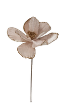Kunstblume mit grosser Blüte hellrosa satiniert