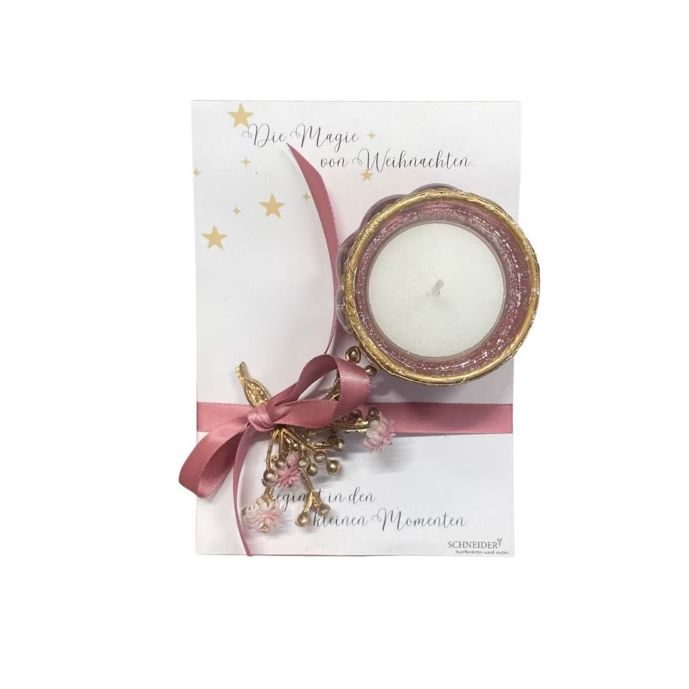Notizblock | Teelichtglas | die Magie von Weihnachten | Geschenkidee