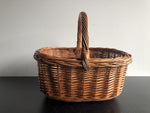 Einkaufskorb oval - Weide natur braun