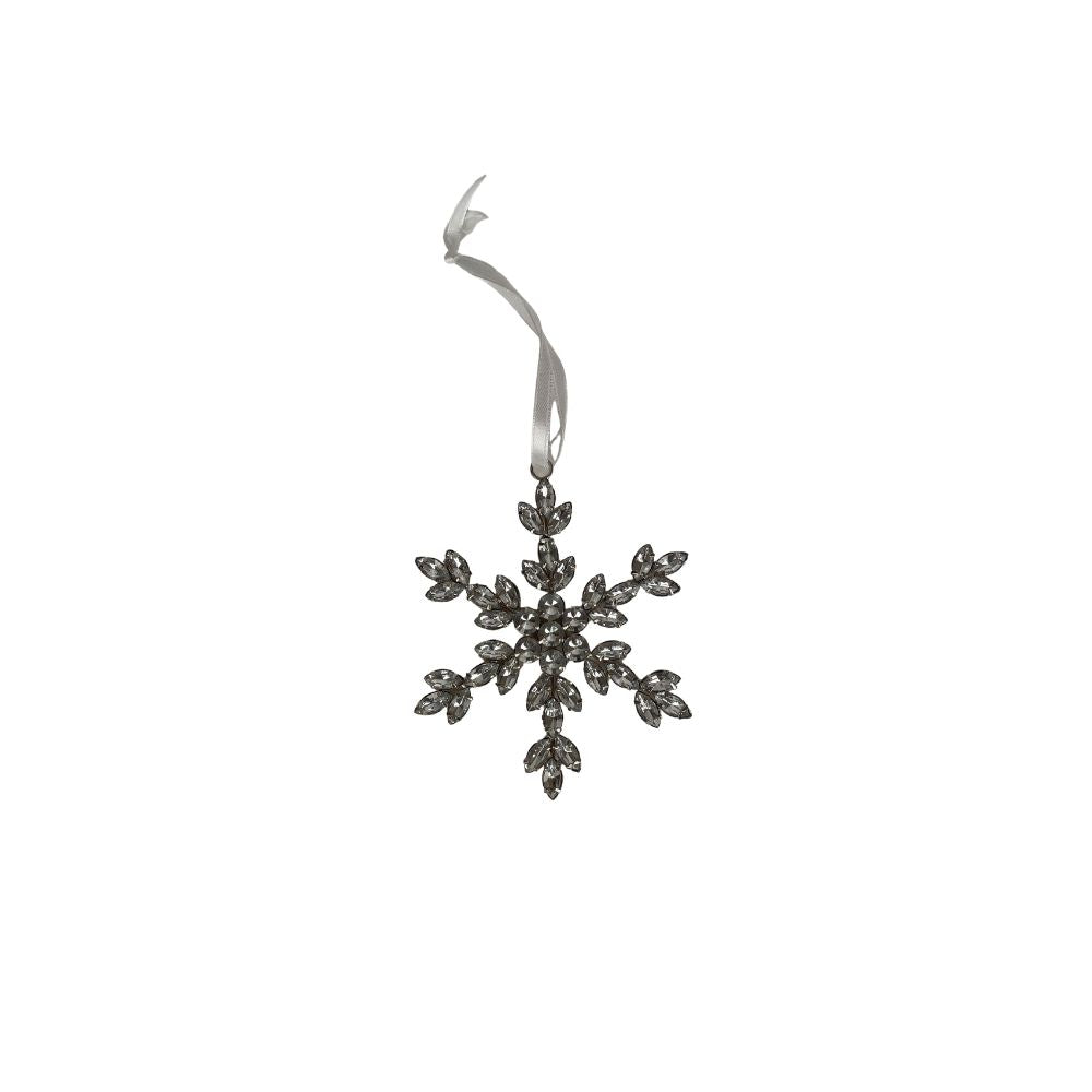 Schneestern Anhänger | Weihnachtsdeko Stern | Christbaumschmuck | Fensterschmuck Winter