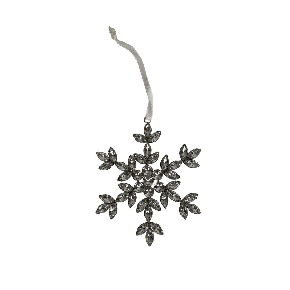 Schneestern Anhänger | Weihnachtsdeko Stern | Christbaumschmuck | Fensterschmuck Winter
