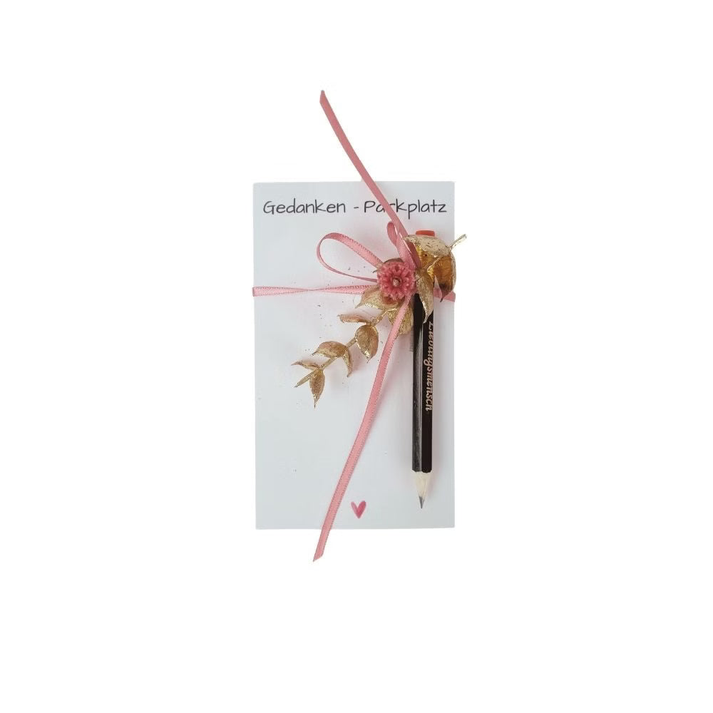 Notizblock | mit Stift | Geschenkidee | Papeterie | Gedankenparkplatz