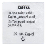 Serviette | Kaffee | 25x25cm | 20er Pack | Weiss